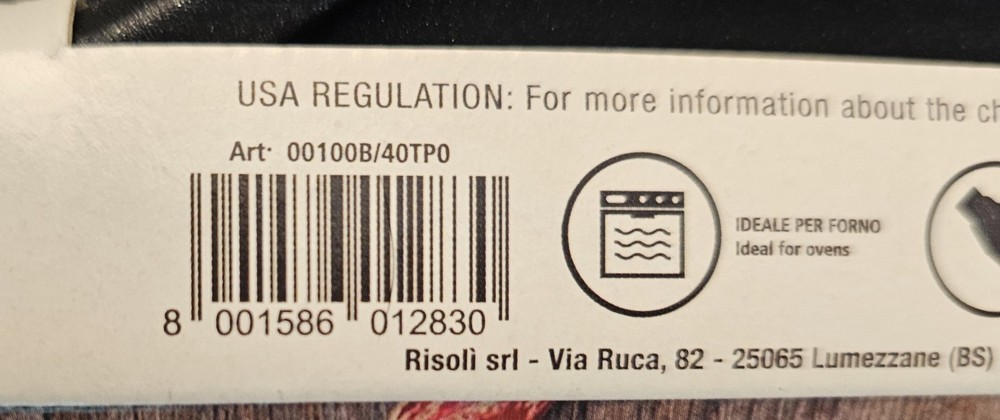 Risoli 00100B/40TP0 BB Burger Grill NEW
