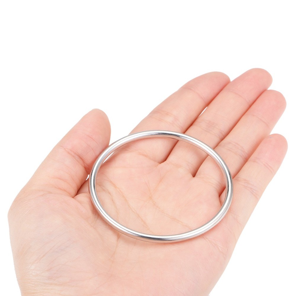 2pcs Ring O Buckle 2" (50mm) Silver Tools Bags Craft DIY