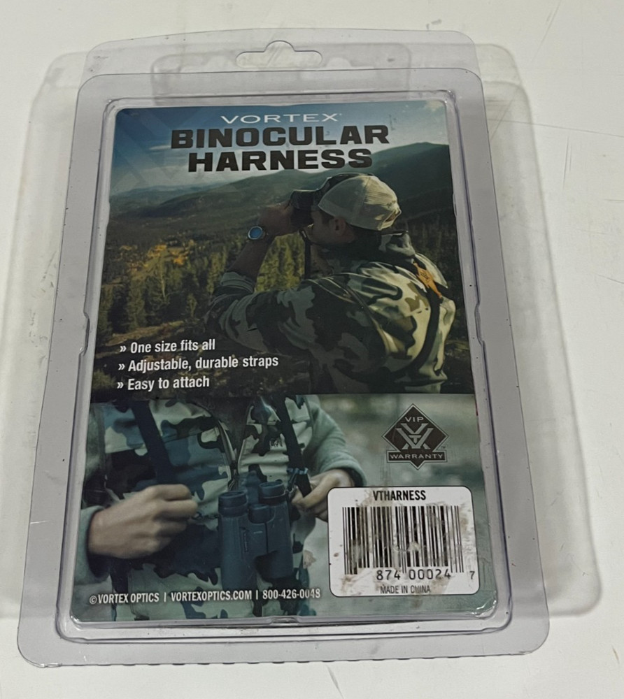 Vortex Optics Binocular Harness Strap Durable & Adjustable Black/Orange