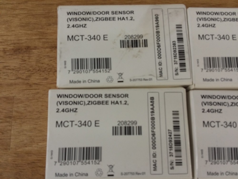 SAGE BY HUGHES ZIGBEE Window/Door Sensor MCT-340 E
