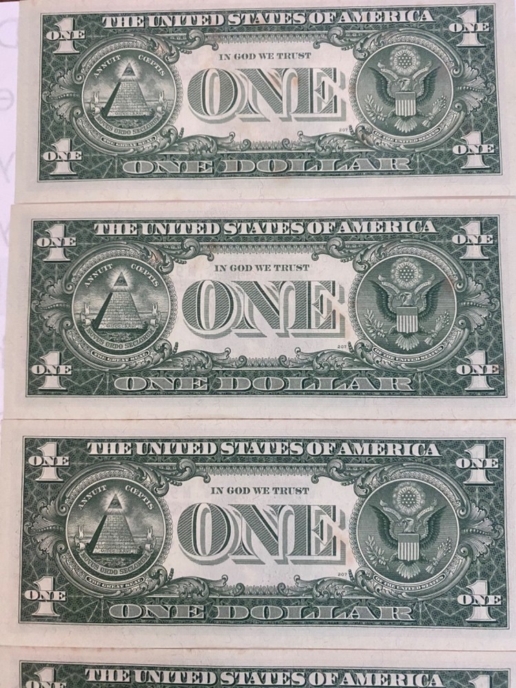 1957 A (6) consecutive numbered certificate notes