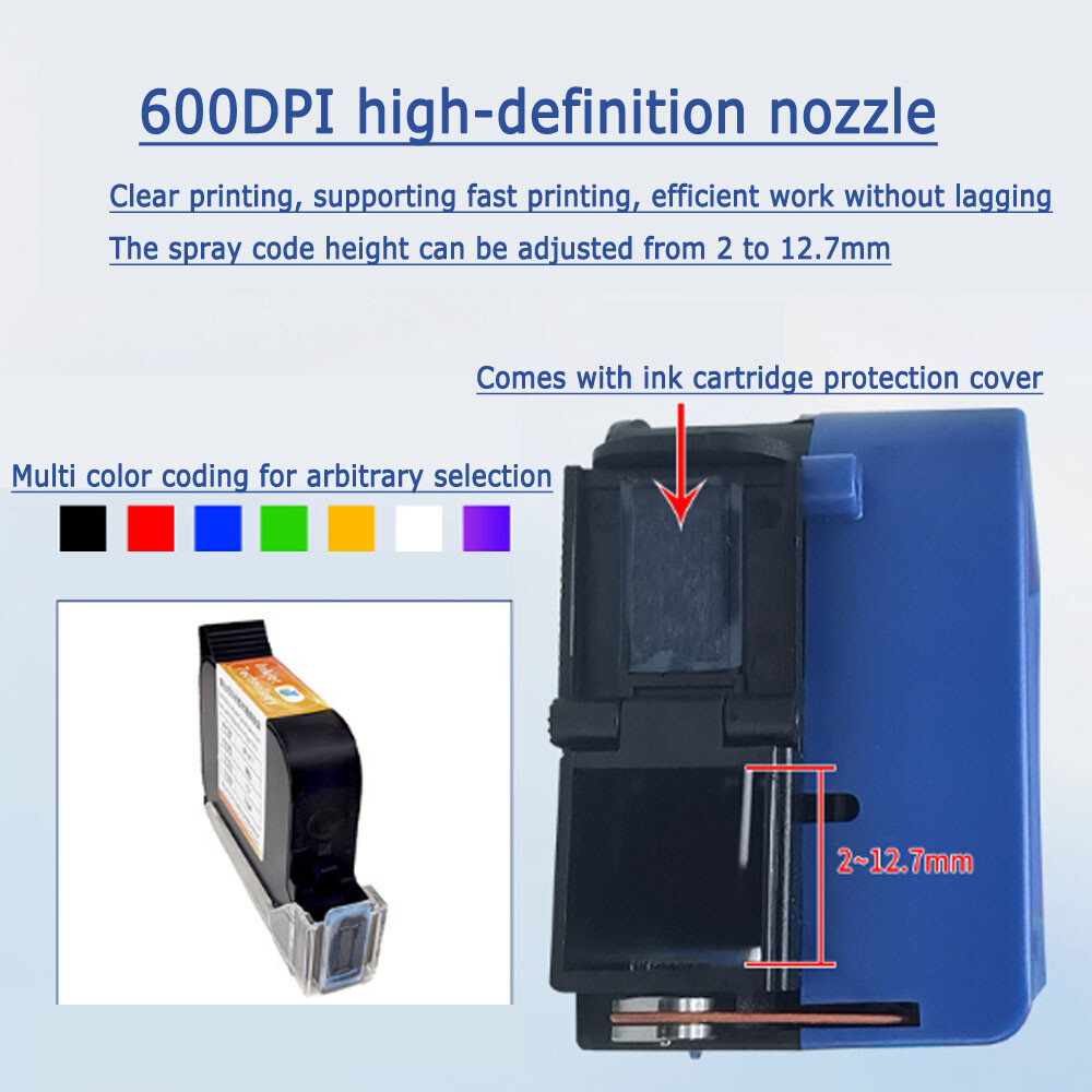 Intelligent Inkjet Printer Automatic Concave Convex Surface Encoder Label Date