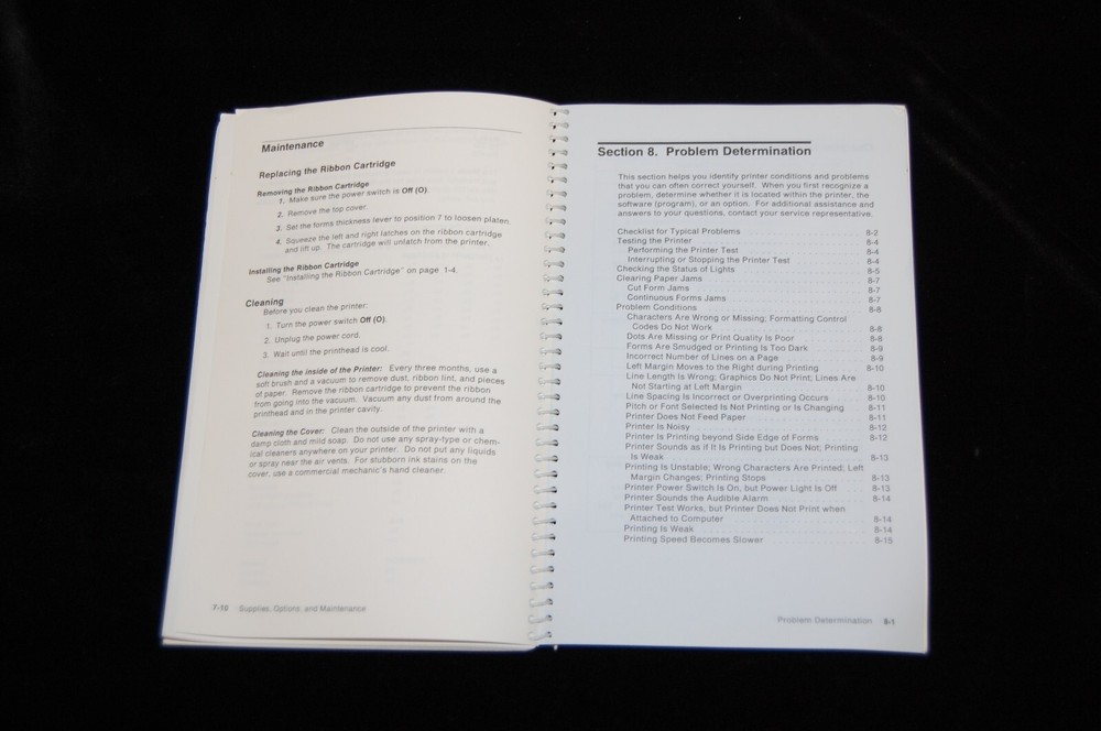 IBM Personal Printer Series II 2380 & 2381 User's Reference Guide Manual Used