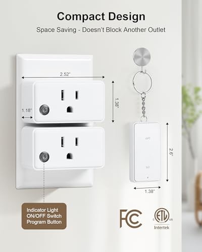 Remote Control Outlet, 200FT Long Range Wireless Light 1 Remote + 1 Outlet
