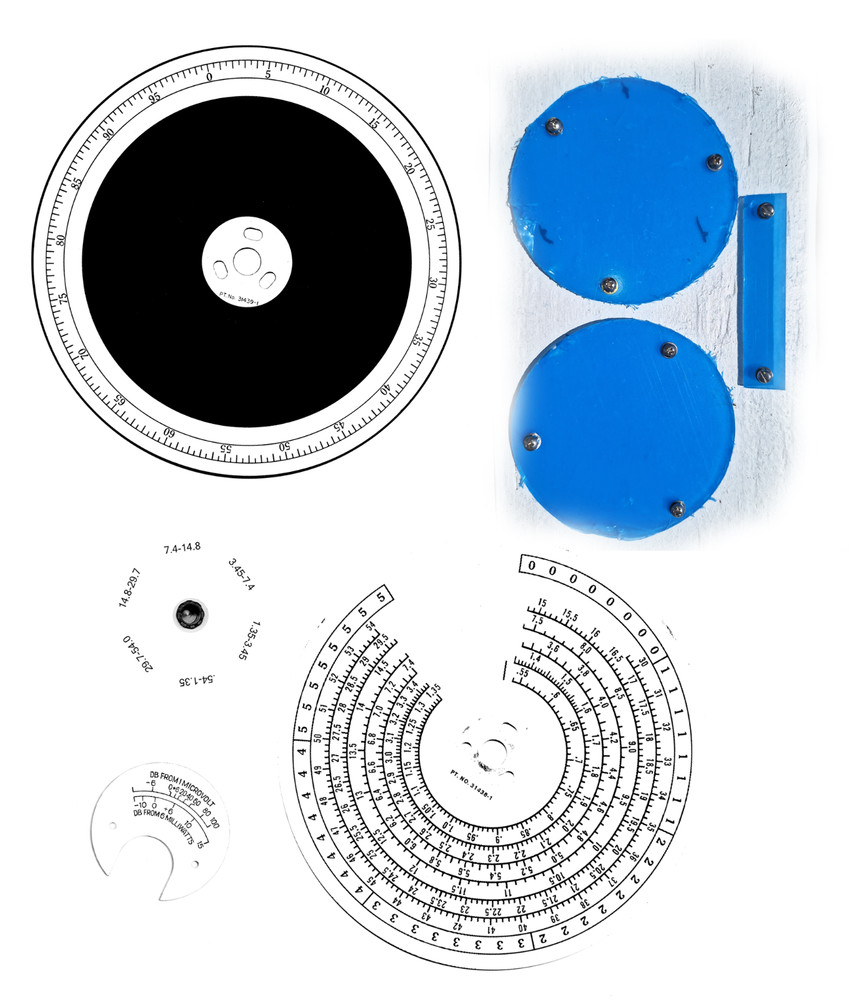 HAMMARLUND SP-600 FRONT-PANEL KIT DIAL/METER OVERLAYS NEW PLASTIC DISCS