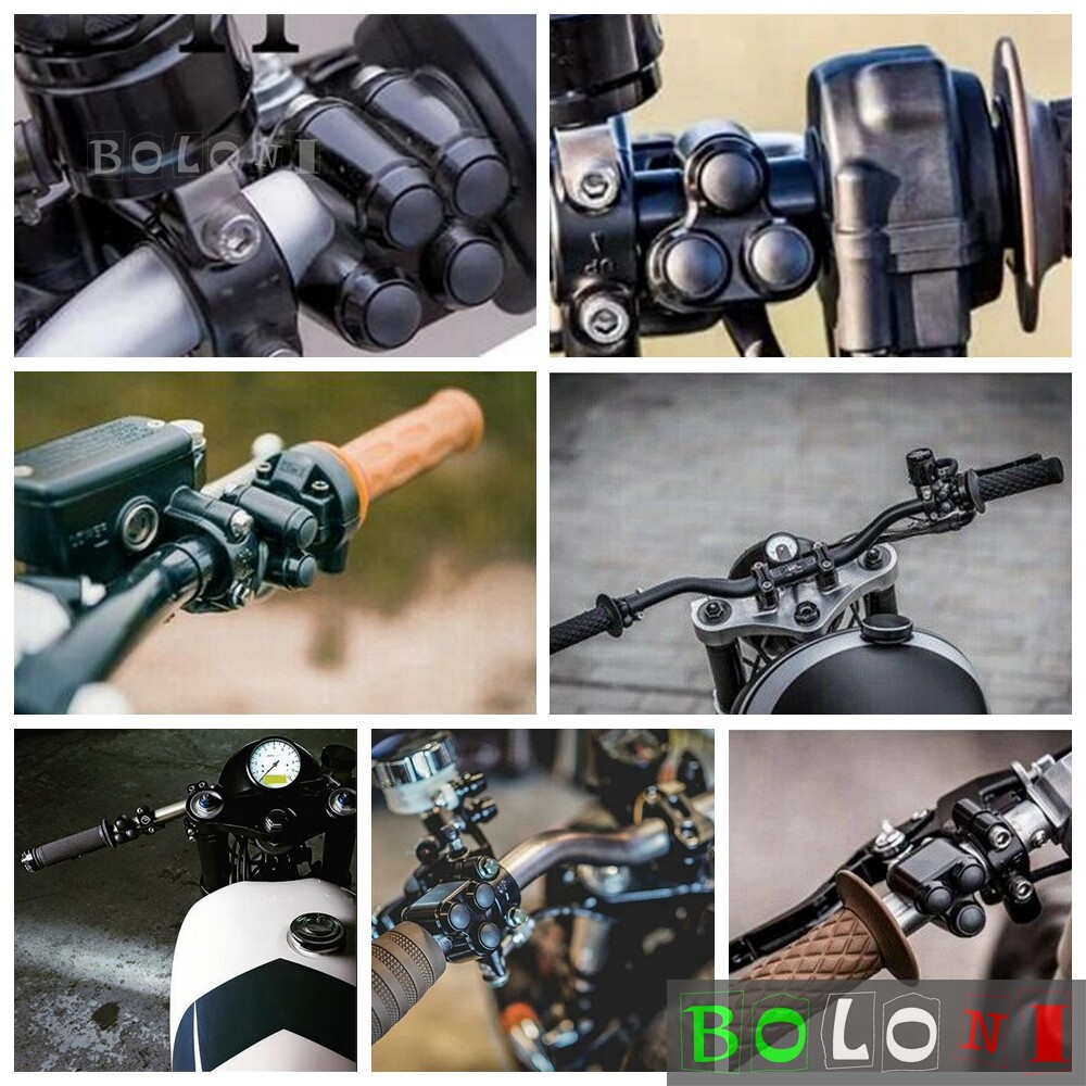 Motorcycle Push Button Controller (Momentary Switch) For Bobber 7/8" Bar