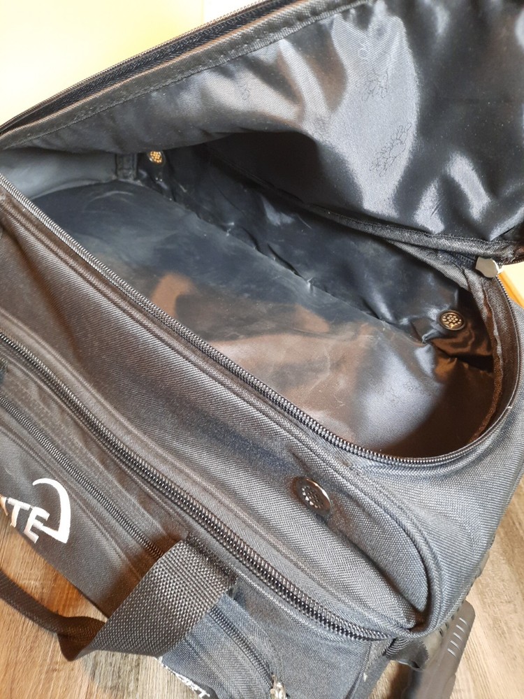 Ebonite Transport 2 Ball Roller Bowling Bag Black