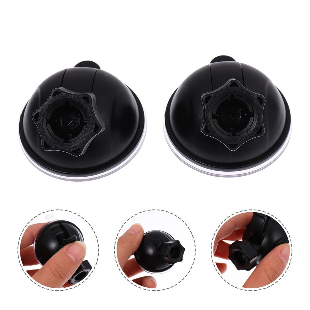 2 Pcs Suction Disc Driving Recorder Bracket Removable Holder Cup