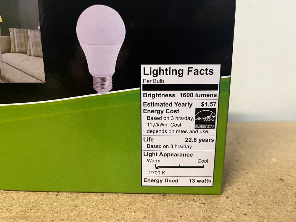 32 Pack Light Bulbs Maxlite 100W Equivalent LED Soft White 2700K A19 Dimmable
