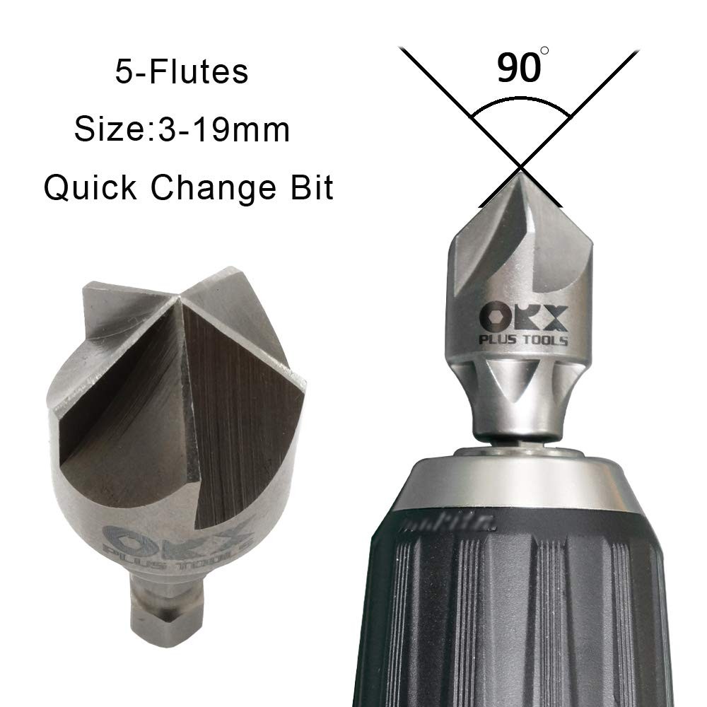 ORX Plus Tools 2PCS Deburring Chamfer Tool Set