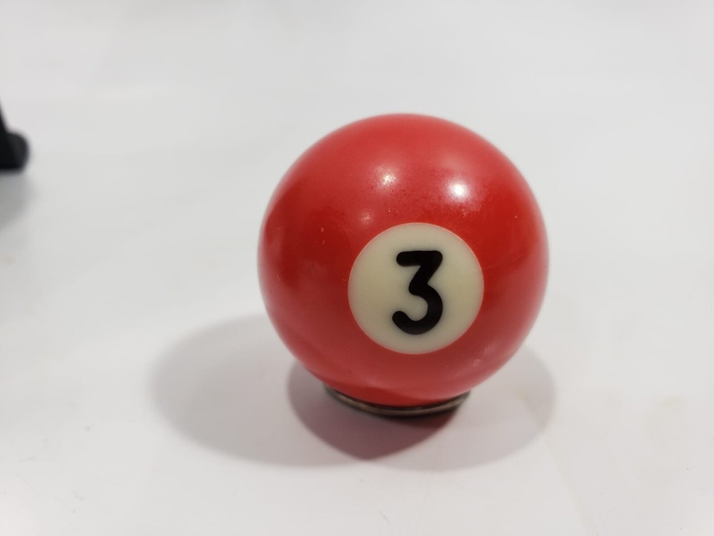Vtg Billiards Pool Ball #3 Red Solid Replacement 1.5" diameter Mini