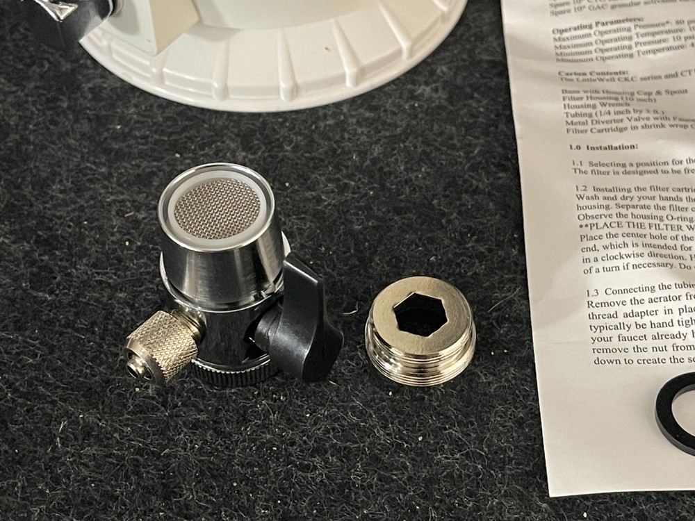 iSpring CT10-W Countertop Water Filter 7 Multi-Layer Faucet Water Filter System