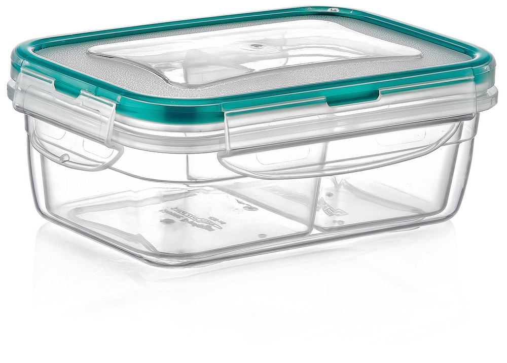 PlastArt200 Rectangle Set,Multi Piece Food Storage Container 2 Divided Removable