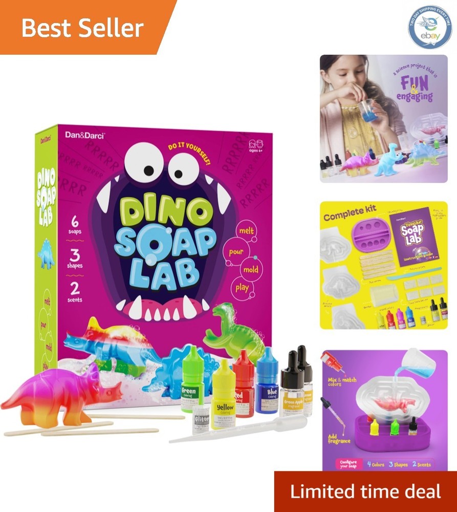 STEM Dinosaur Soap Making Kit - Creative DIY Science Fun for Kids