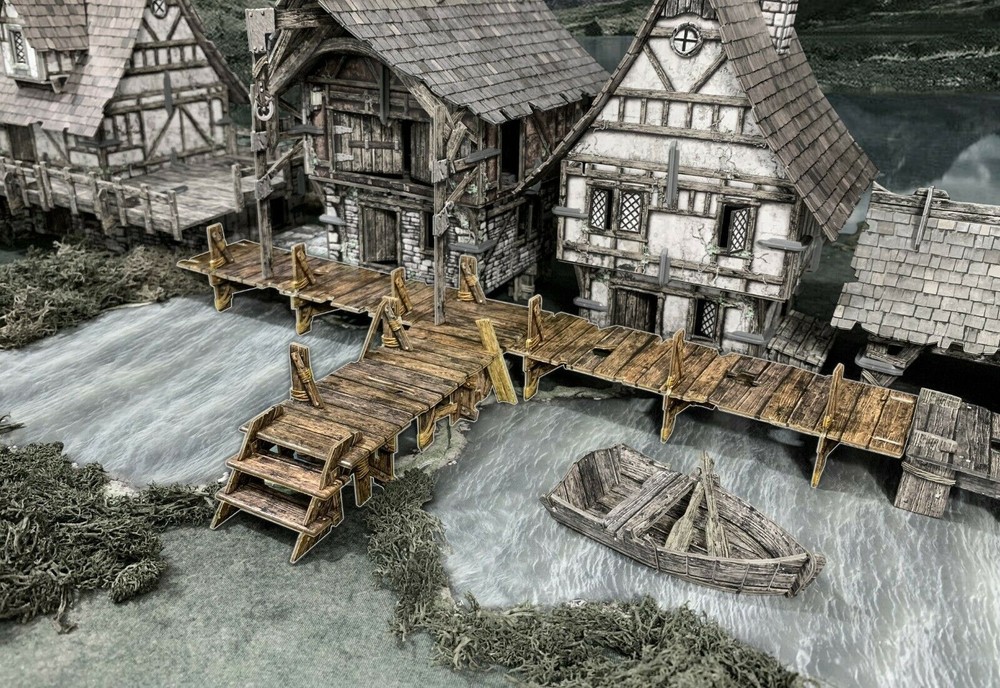 Fantasy Terrain Raised Walkways - D&D DND Scenery Battle Systems
