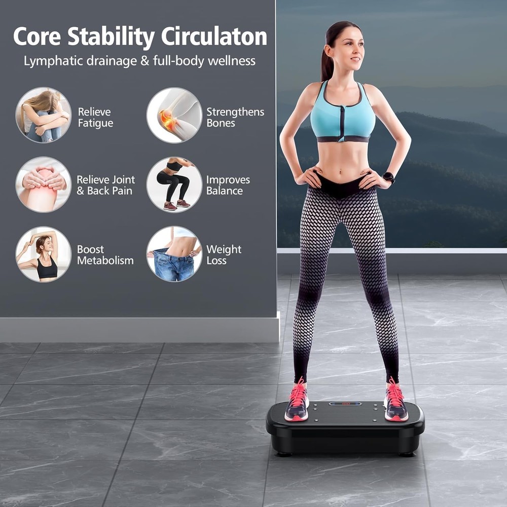 Vibration Plate Exercise Machine Vibration Plate Lymphatic Drainage 330 Lbs