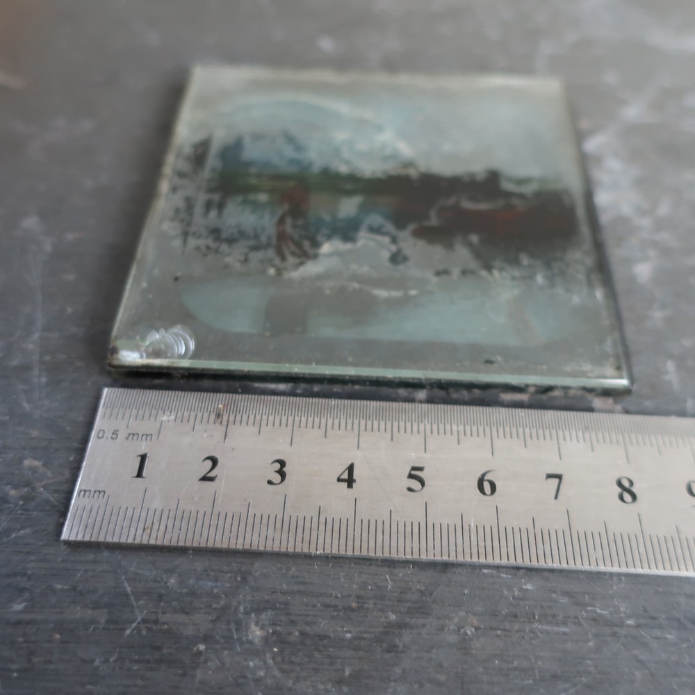 Antique Magic Lantern Slide - Hand Coloured