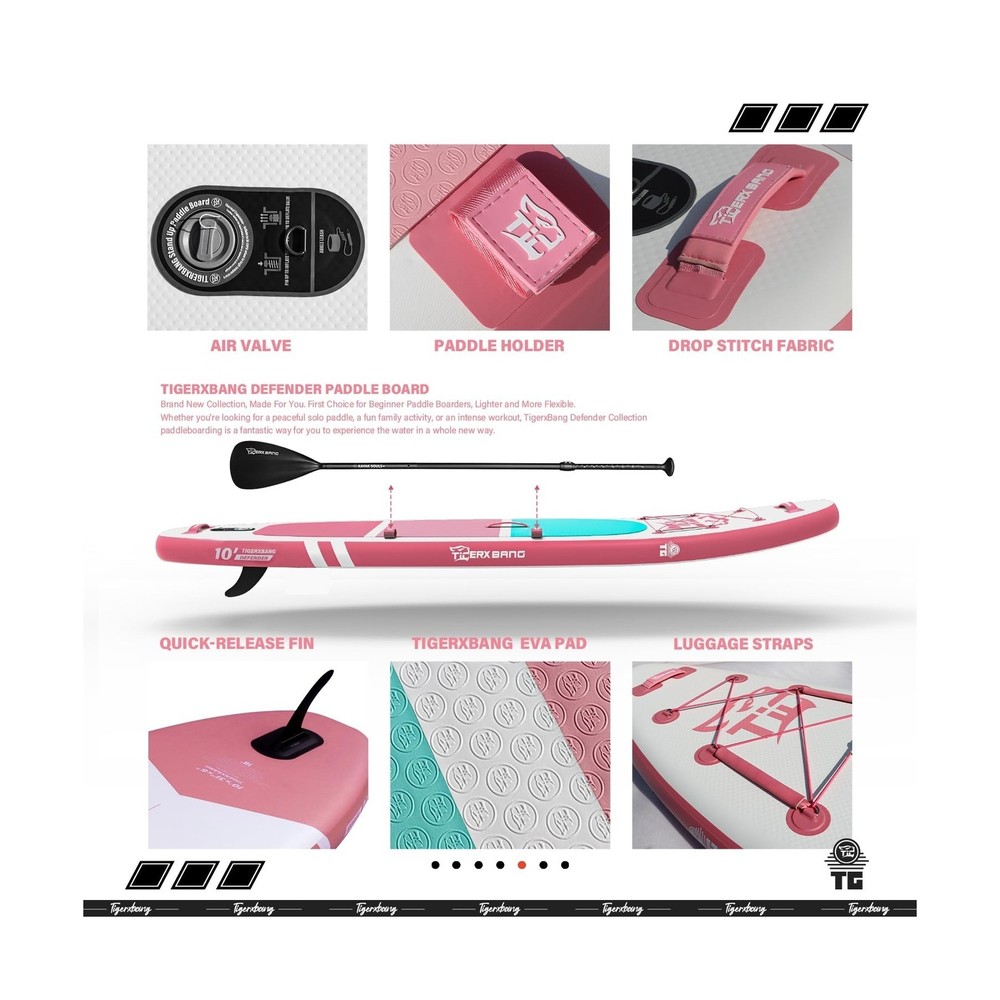 Inflatable Paddle Board with Premium SUP Board Accessories, Allround Paddle B...