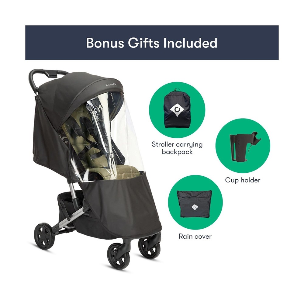 Colugo Compact Stroller - One Hand Fold Lightweight Stroller, Travel Stroller...