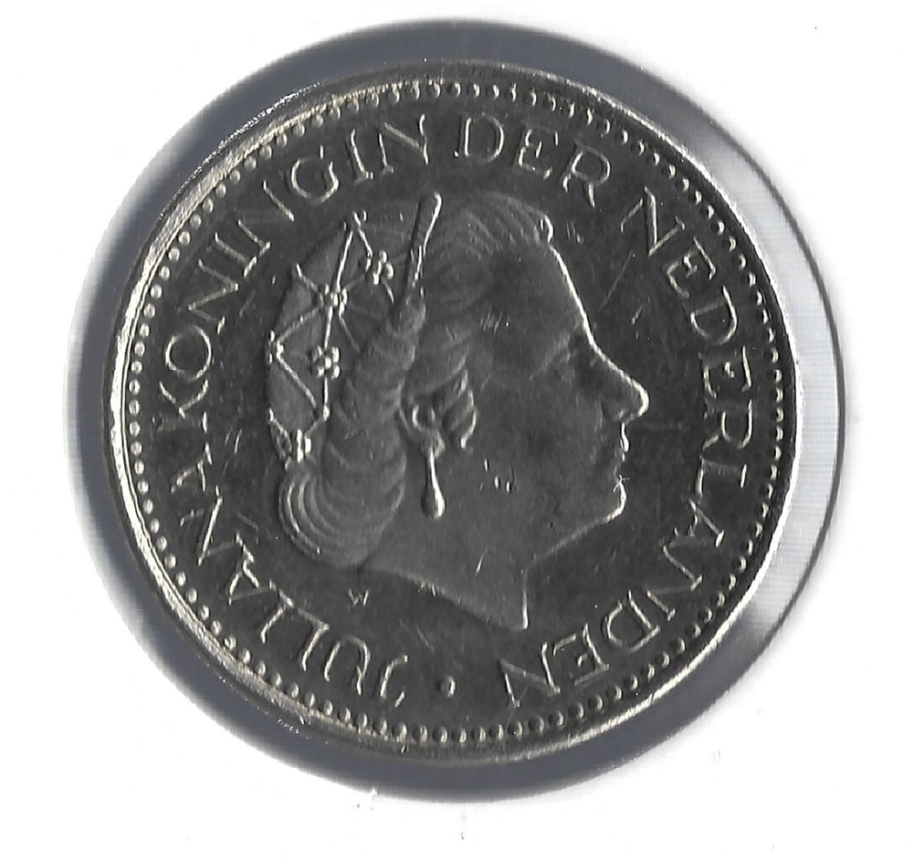 Coin Netherlands 1 Gulden 1977 KM184a