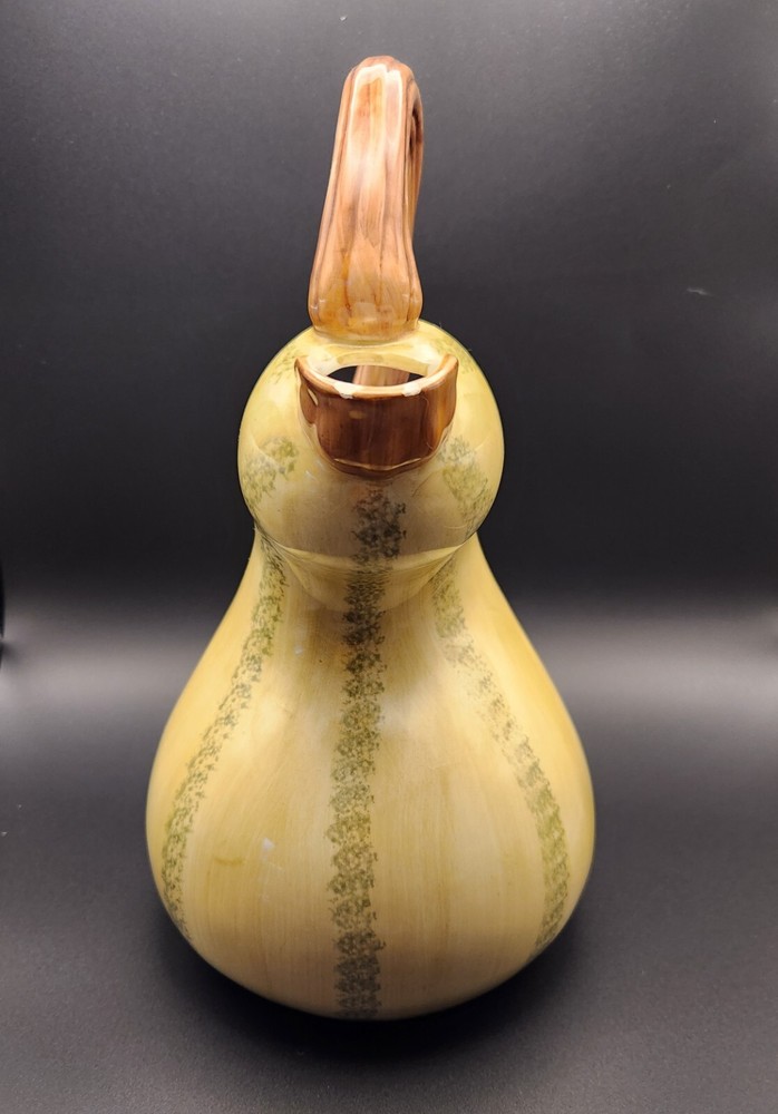 Ceramic Gourd Water Pitcher Multi Color Unique Design Hand Painted