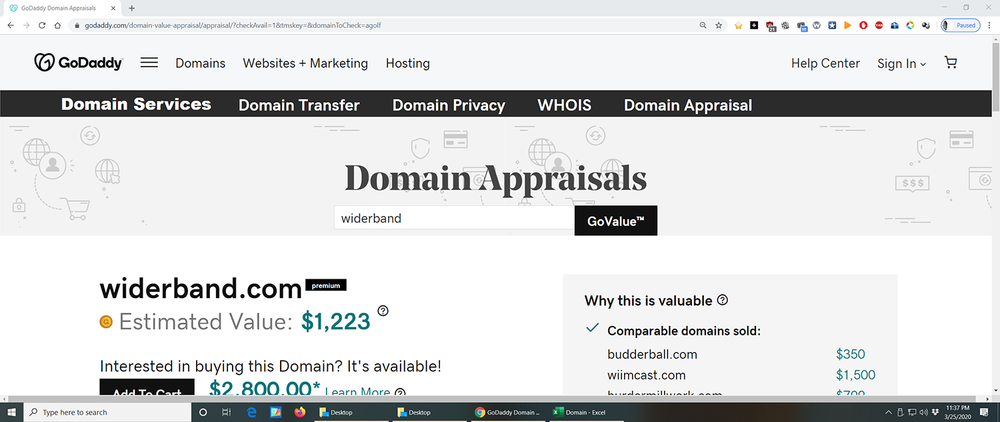 widerband.com PREMIUM DOMAIN NAME