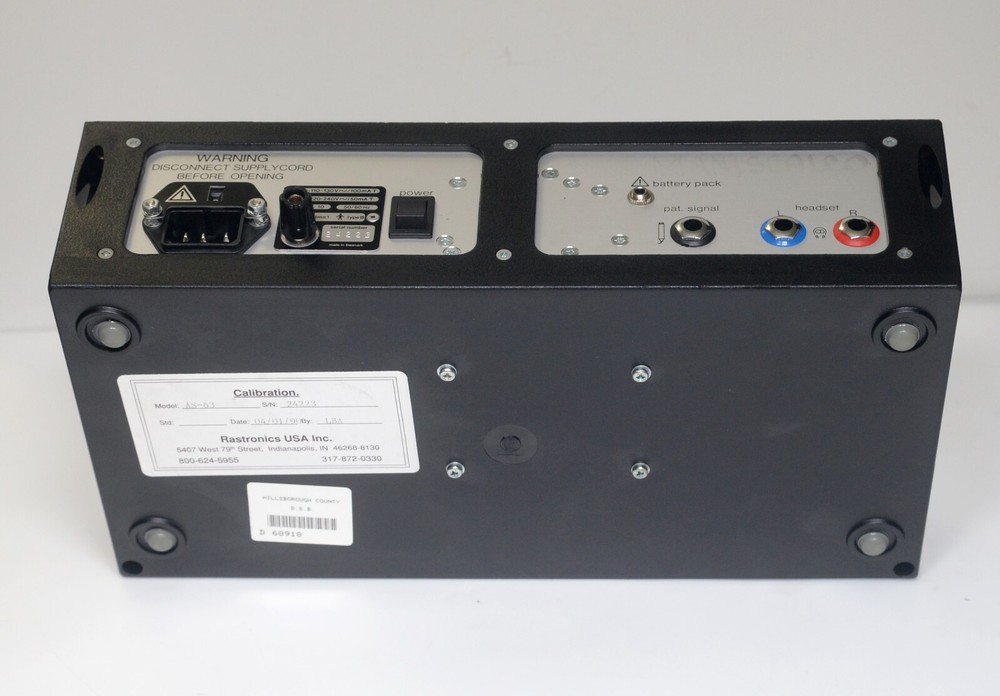 Danplex AS63 Screening Audiometer Hearing Diagnostic Telephonics Rastronics USA