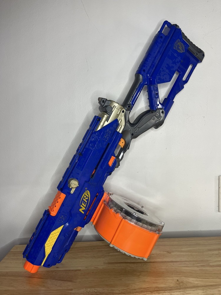 Nerf Long Strike CS-6 Rifle Gun Cs6 N-Strike Scope Barrel Tested Working