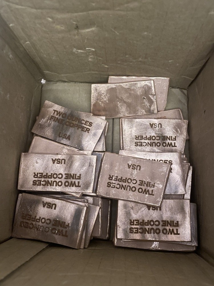 2 Oz Fine Copper Bullion Bar Multiple Available