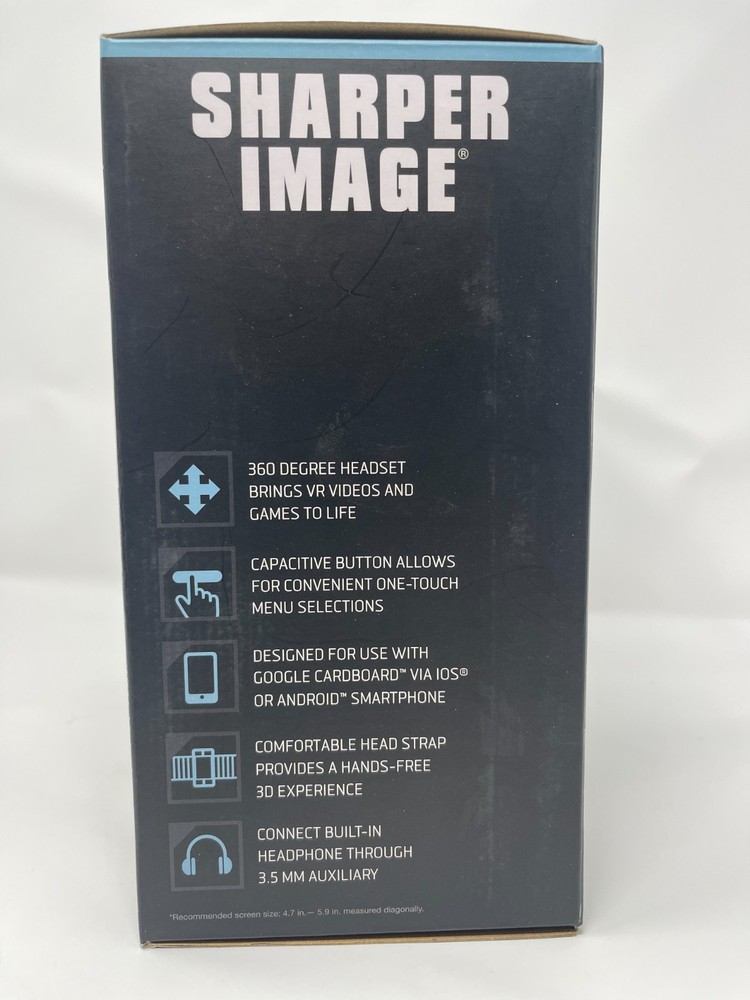 Sharper Image Smartphone 360 Degrees Virtual Reality Headset Transform Reality