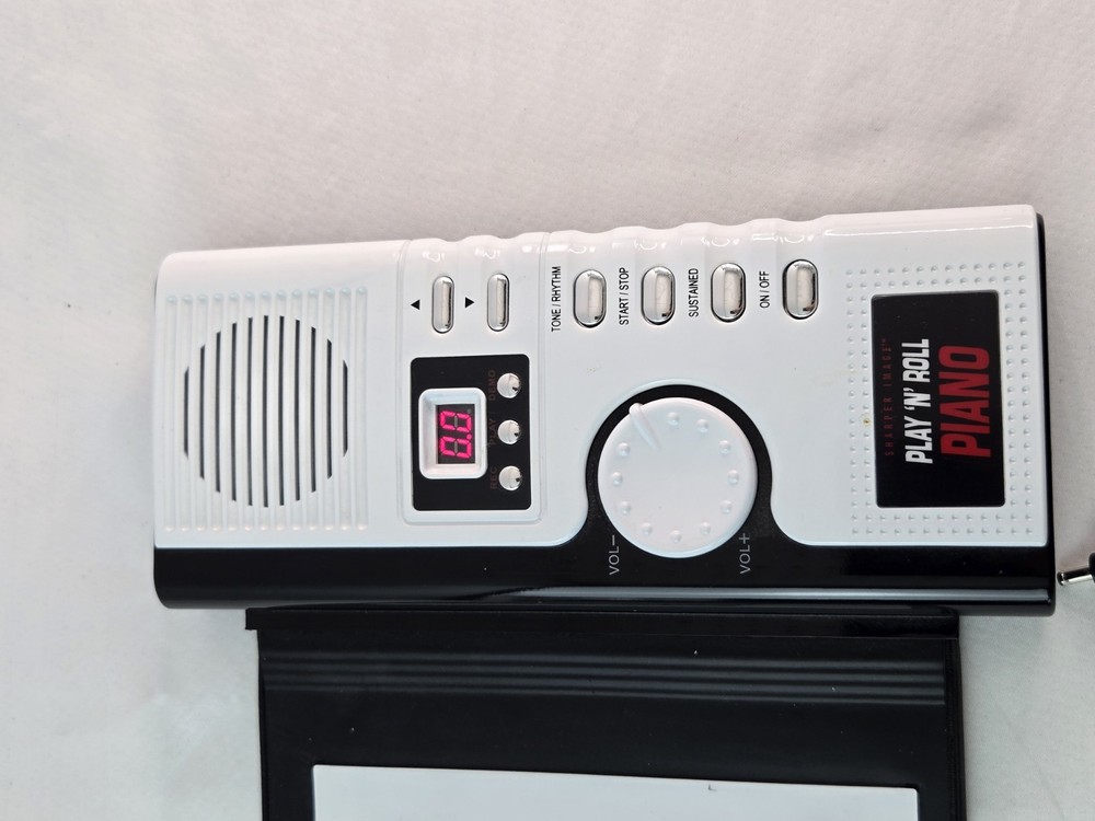 Sharper Image Play ‘N' Roll Portable Piano Electronic Keyboard Tested Working