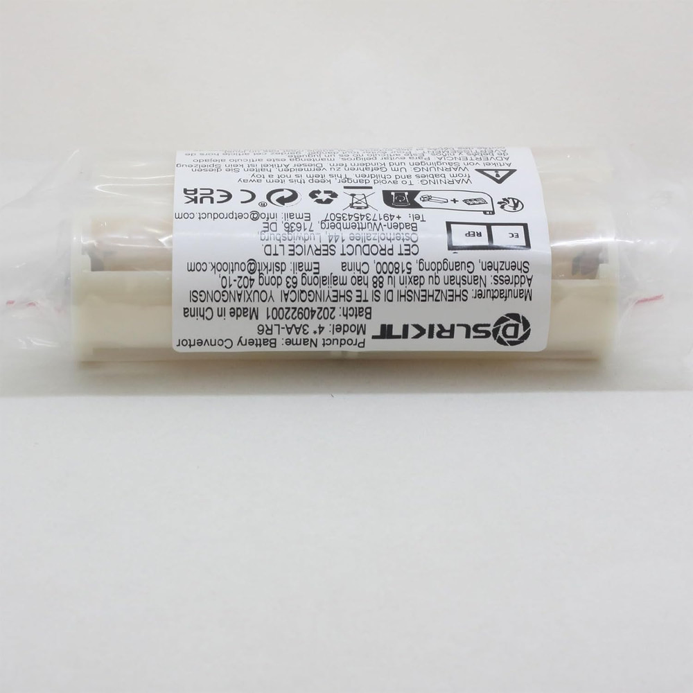 3AA(LR6) to D Size Parallel Battery Convertor Adapter Holder (Pack of 4)