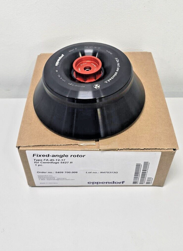 NEW Eppendorf FA-45-12-17 Fixed Angle Rotor for 5427R Centrifuges