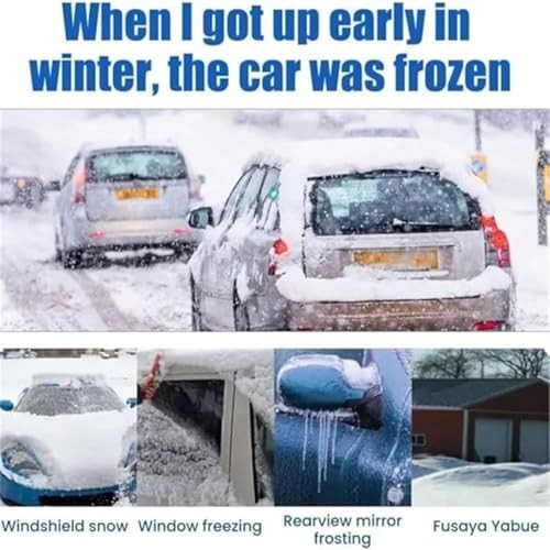 2PCS Car Windshield De-Icer Spray, Fast Ice & Snow Remover, Winter Essentials