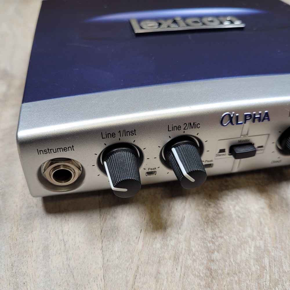 Lexicon Alpha Lexalpha Digital Recording USB Interface - TESTED