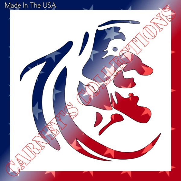 Clear Plastic Stencil - Halloween Witch (SX162) (4", 6" or 8")