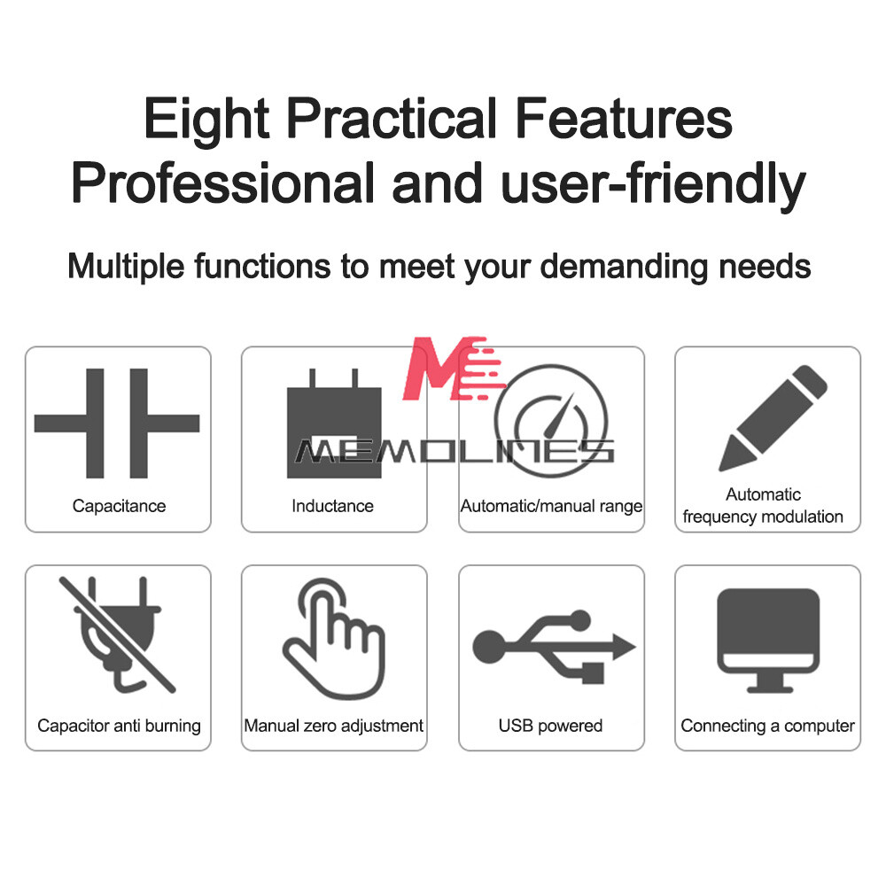 MLC500 Auto Range Capacitance Inductance Meter Digital Capacitance Tester new