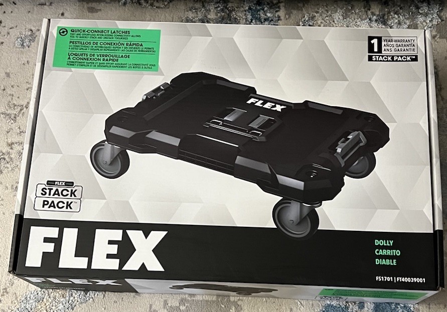 Flex FS1701 Stack Pack Dolly 250 lb Capacity with 360Â° Casters