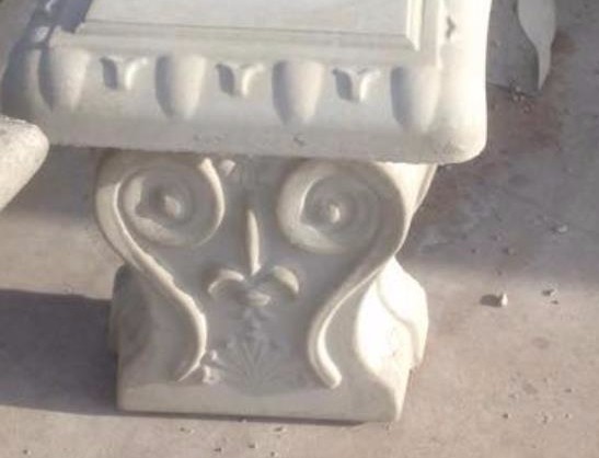 Concrete Bench Leg Mold Small Scroll bench leg ABS Plastic mold