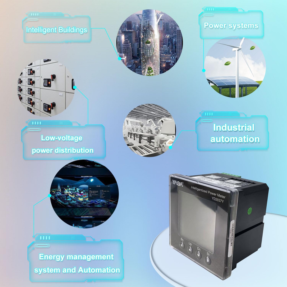 Programmable 3-Phase Electricity Meter with RS485 & LCD Display