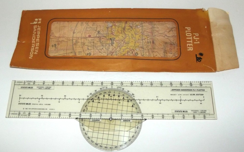 Jeppesen Sanderson PJ-1 Rotating Azimuth Flight Plotter