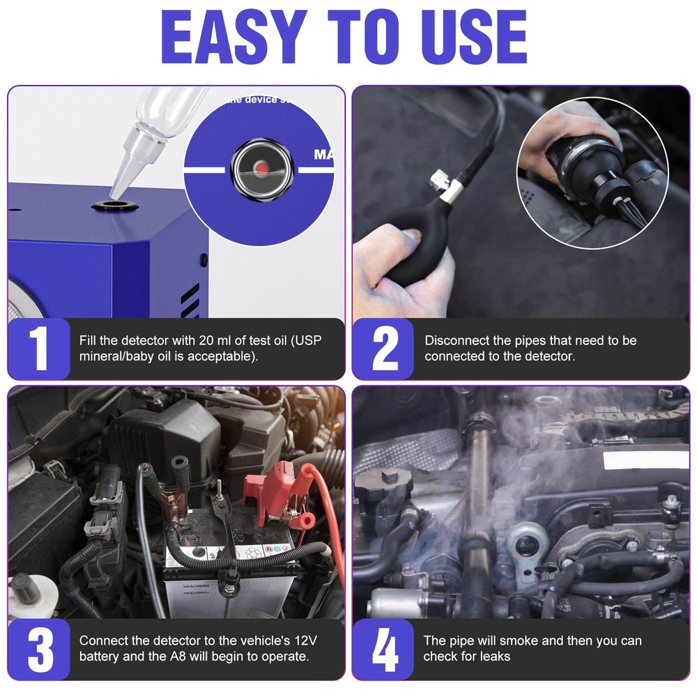 Automotive Smoke Machine Leak Detector EVAP Smoke Machine Flow Meter Pipe System