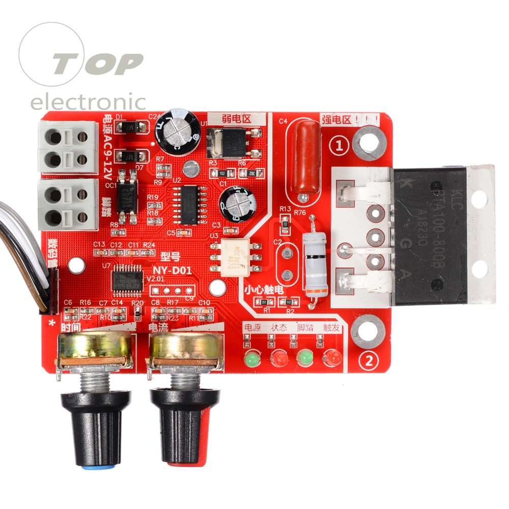 Spot Welders Control Board 100A Digital display Spot Welding Time Controller