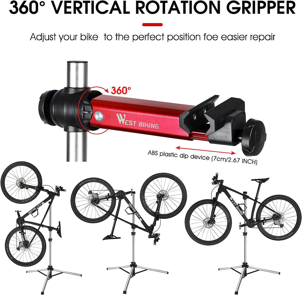 Adjustable Foldable Bike Workstand with Quick Release bicycle Repair Stand MTB