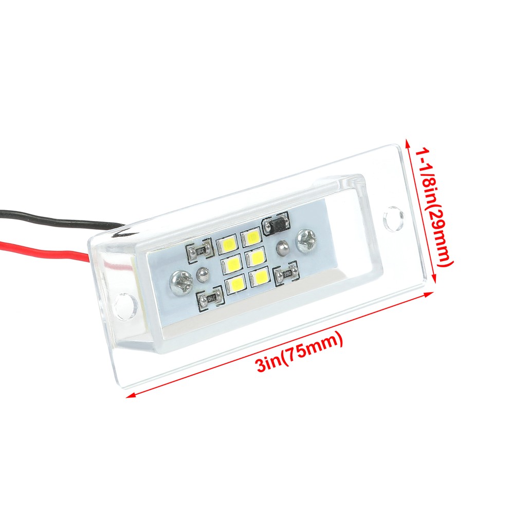 Universal LED Roll Pan License Plate Light For Silverado GMC Sierra Fleetside