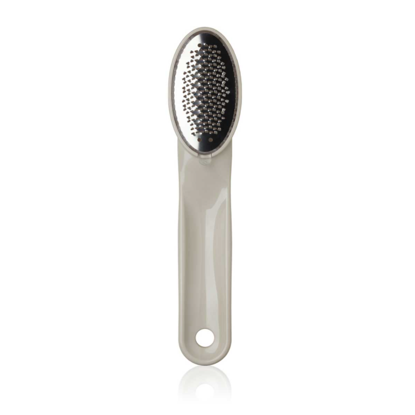 Microplane XL Pro 2-in-1 Foot File/Buffer System for Pedicures - White