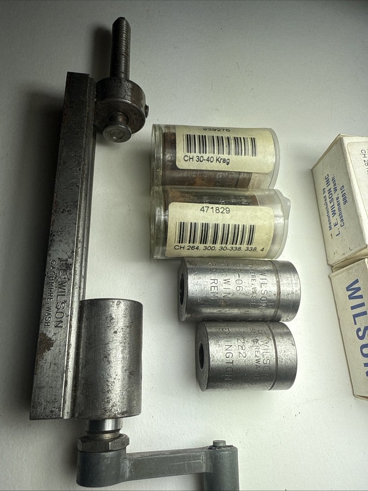 L E Wilson Case Trimmer with shell holders