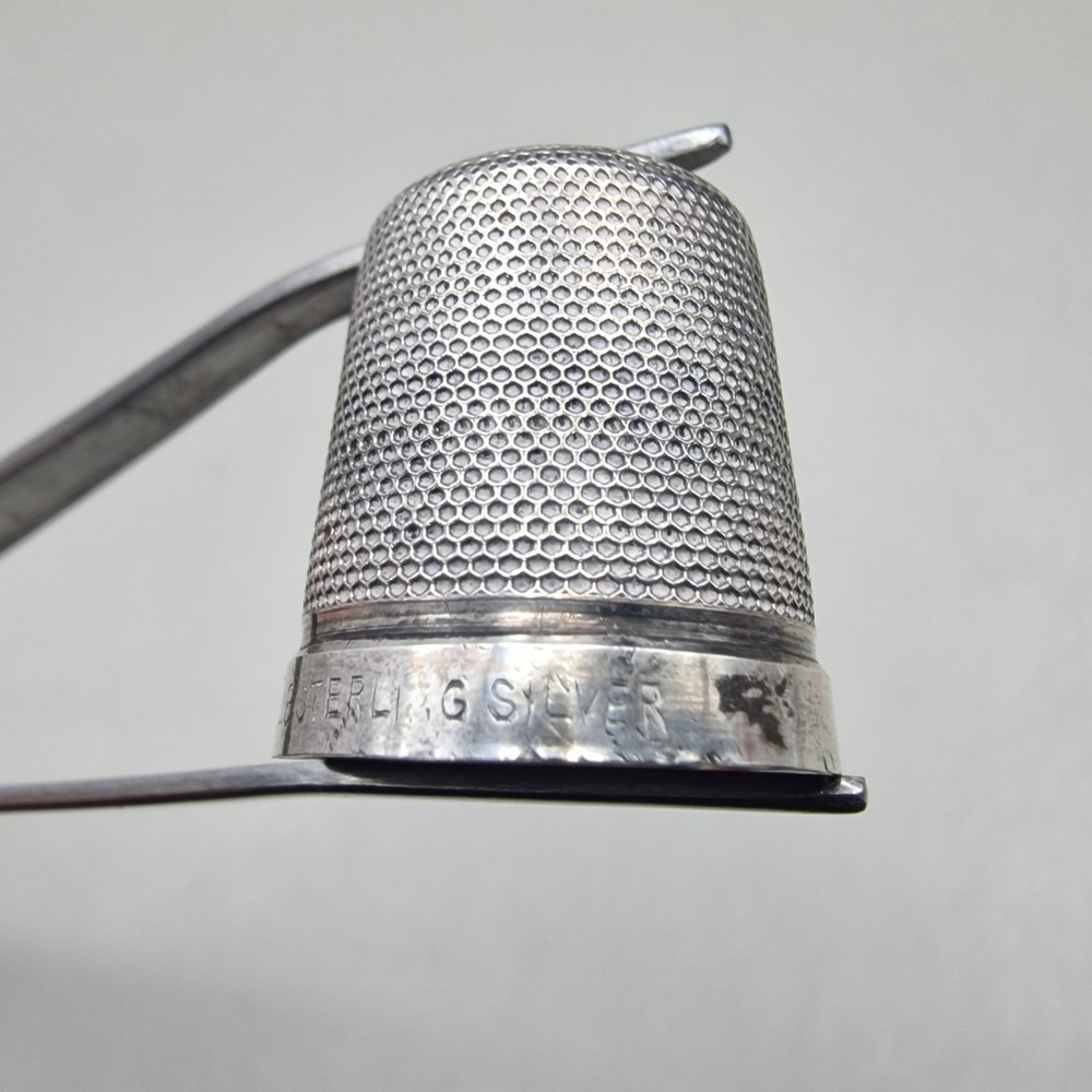 Antique/Vintage 8 Sterling Silver Thimble