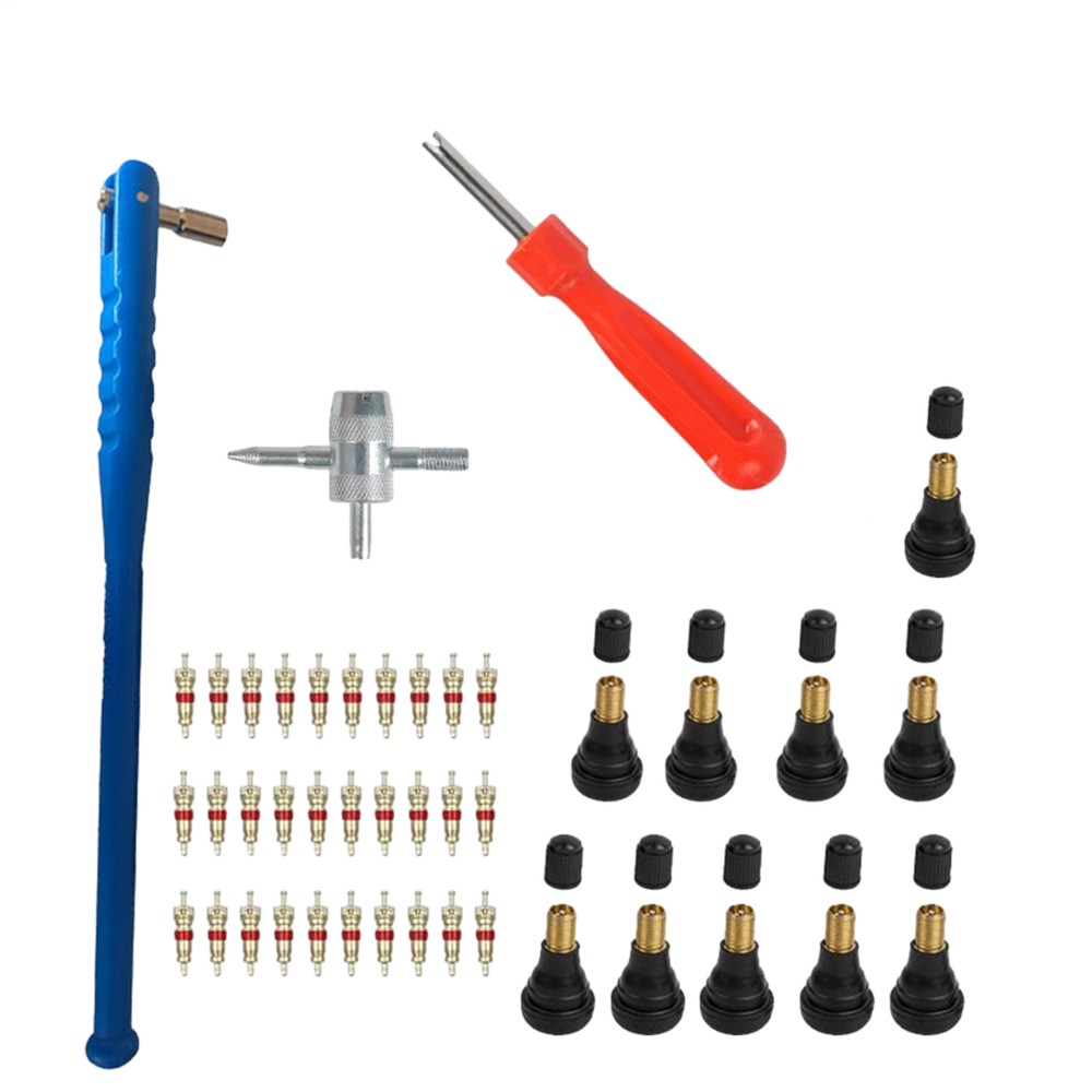 43-Piece Car Tyre Valve Removal Tool Valve Cores Tire Wrench Repair Tools Kit