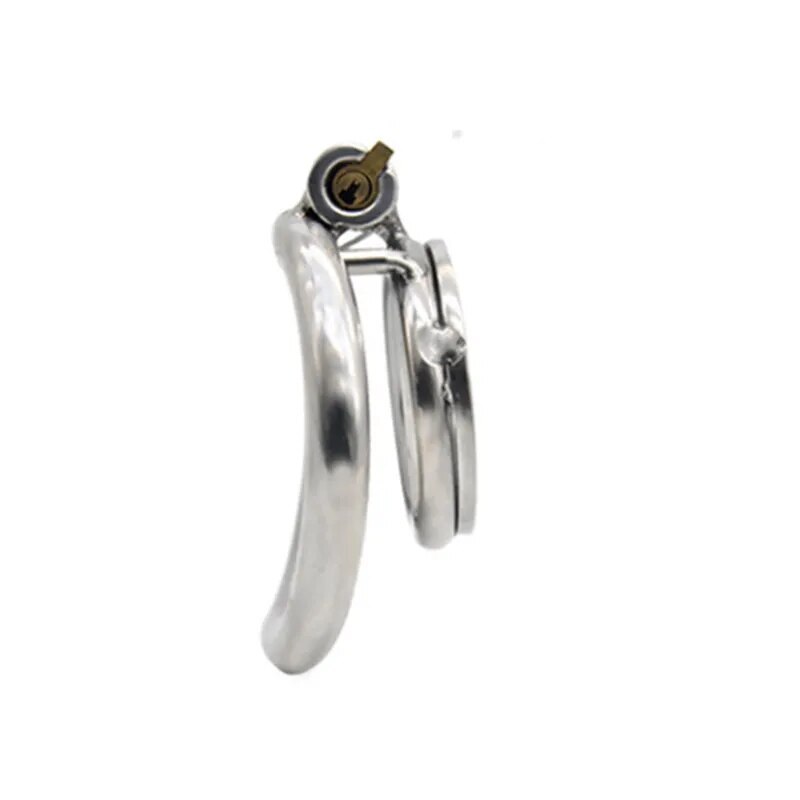 Small Flat Lock Chastity Device with Arc Ring Chastity‬ Cage Preventing Cheating